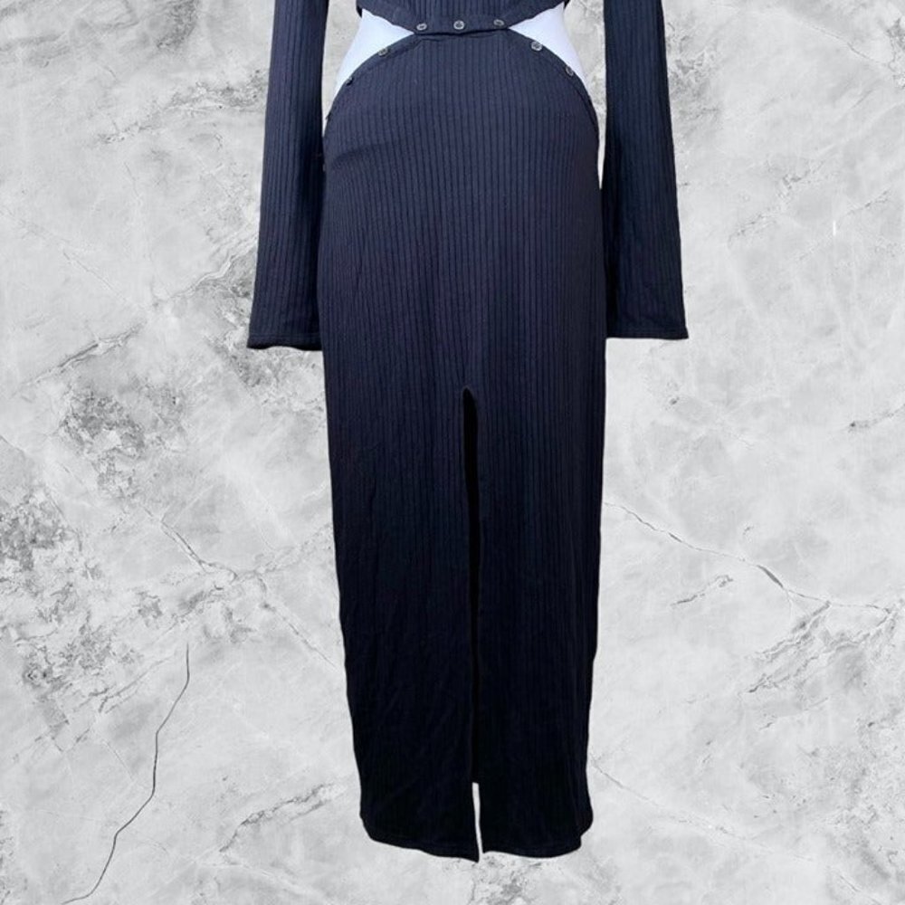 Lovers and Friends Jordy Knit Midi Dress - Black - Picture 9 of 10